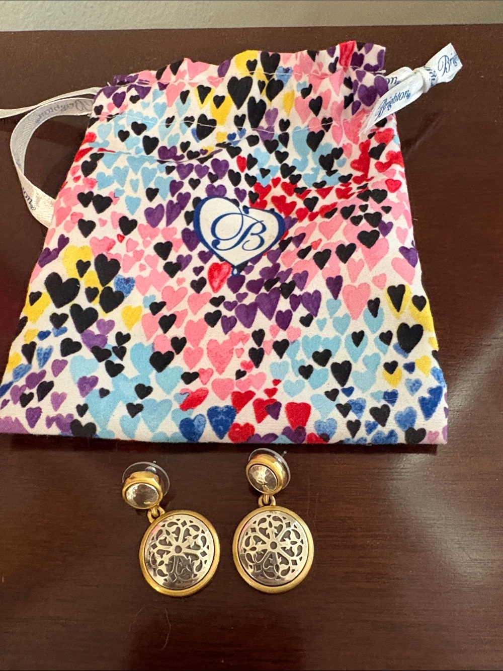 Brighton Ferrara Gold and Silver  Earrings